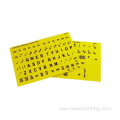 Braille with Large Print Keyboard Stickers Combined